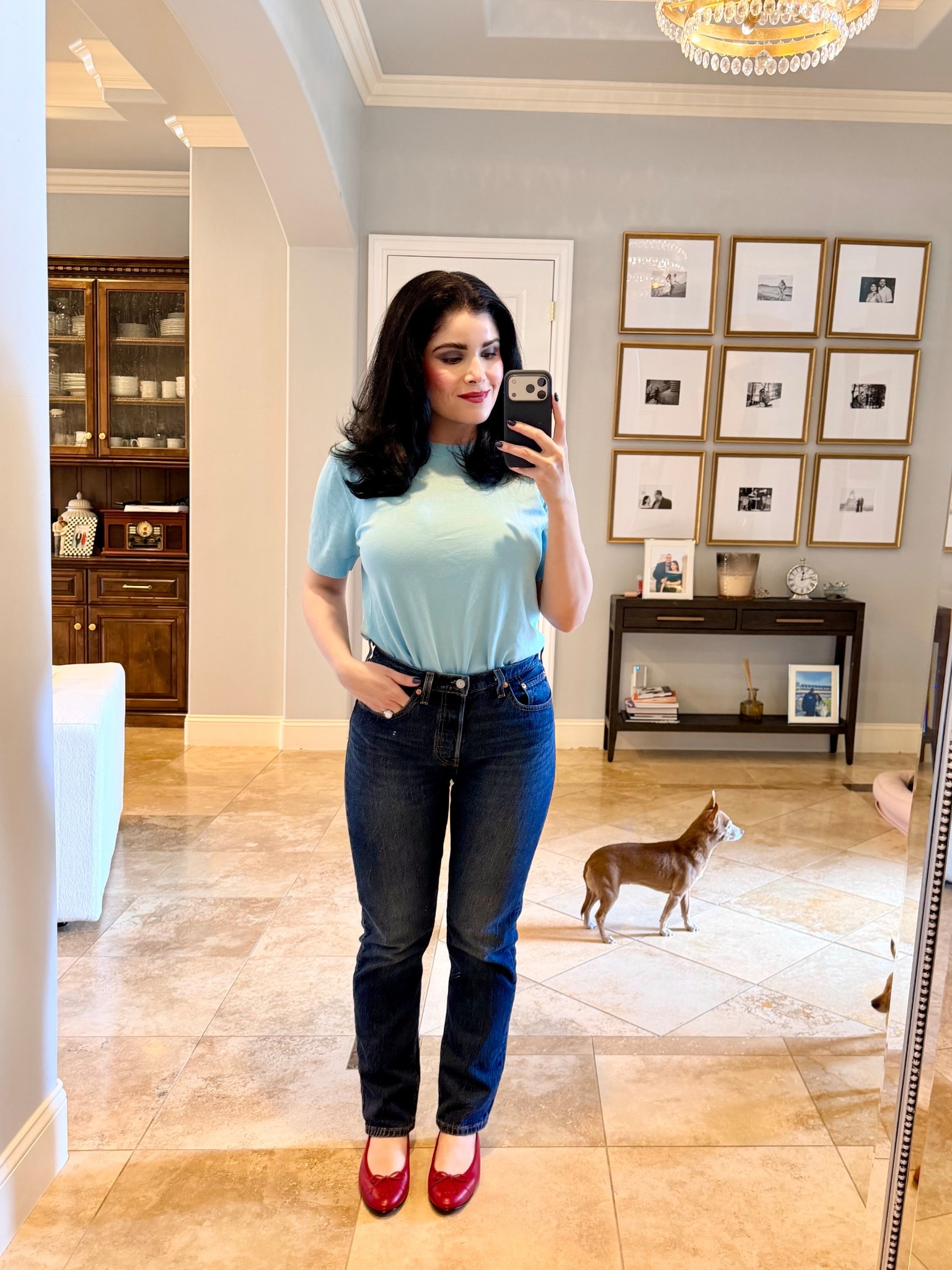 Today’s ootd 
Levi’s 501 original red Chanel flats 
Spring outfit
spring fashion 

#LTKMothersDay #LTKootd #LTKgrwm