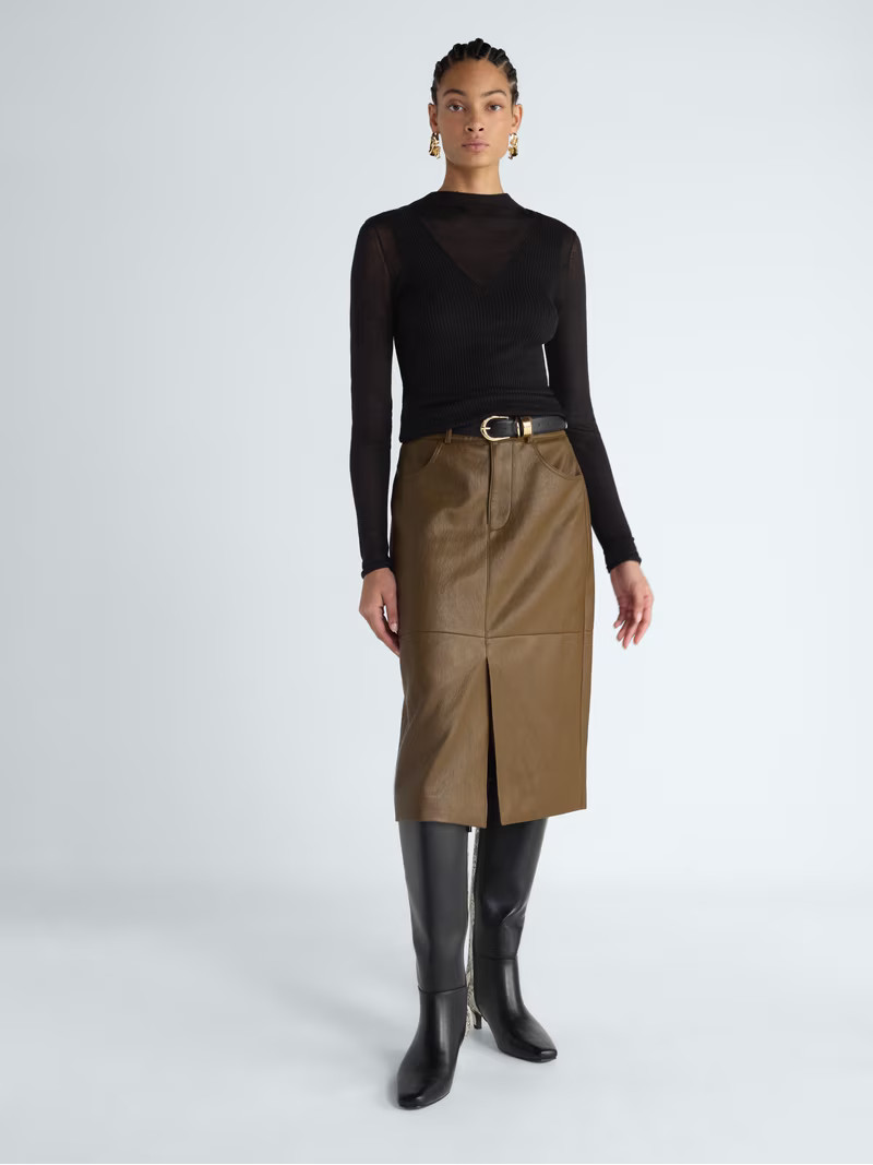 Scoop Women\u2019s and Women\u2019s Plus Sheer Yoke Mock Neck Sweater, Sizes XS-4X | Walmart (US)