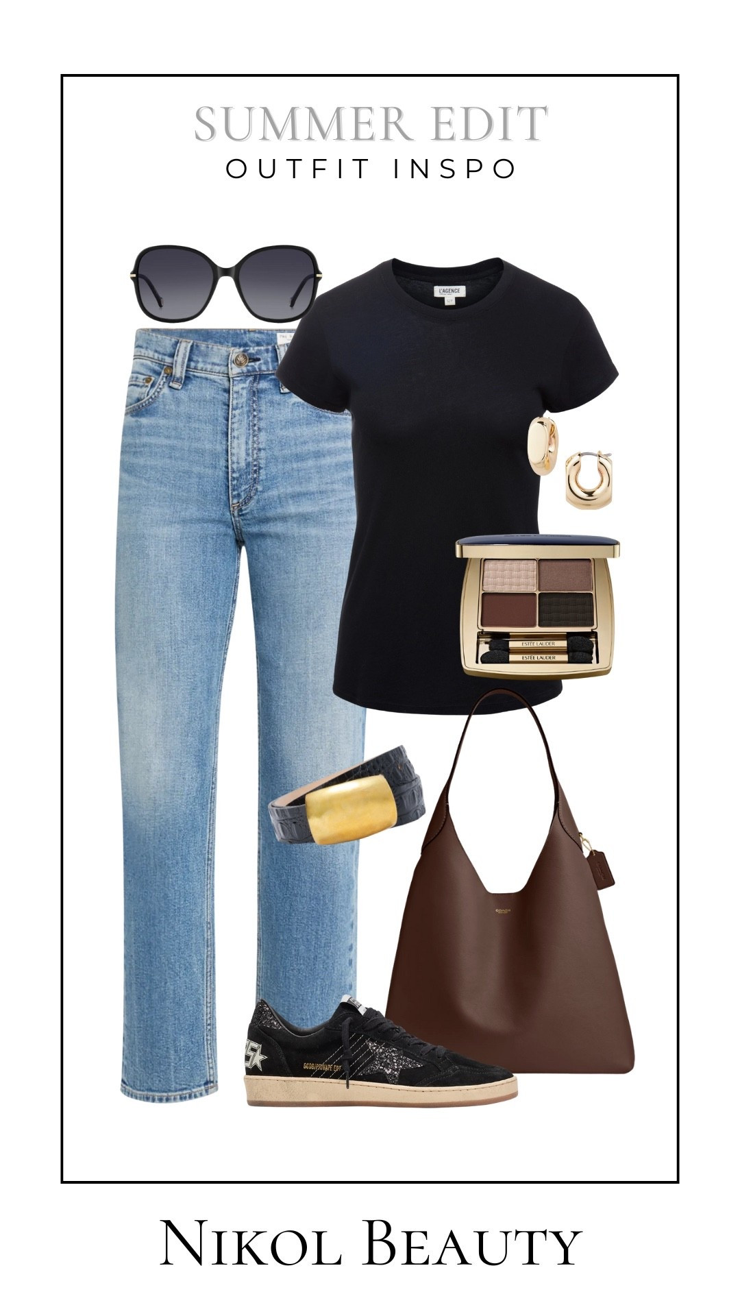 When in doubt, go classic: a black tee, perfect denim, and sneakers that work with everything. Effortless style, sorted. 

summer outfit inspo, classic black tee outfit, denim and sneakers look, effortless chic style, neutral summer fashion, minimal capsule wardrobe, polished casual outfits, timeless summer basics, everyday casual chic, summer street style



#LTKStyleTip #LTKOver40 #LTKShoeCrush