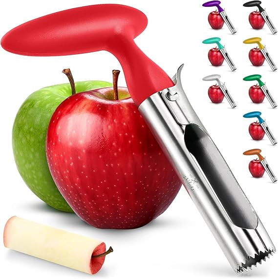 Zulay Kitchen Premium Apple Corer Tool - Ultra Sharp, Stainless Steel, Serrated Blades for Easy C... | Amazon (US)