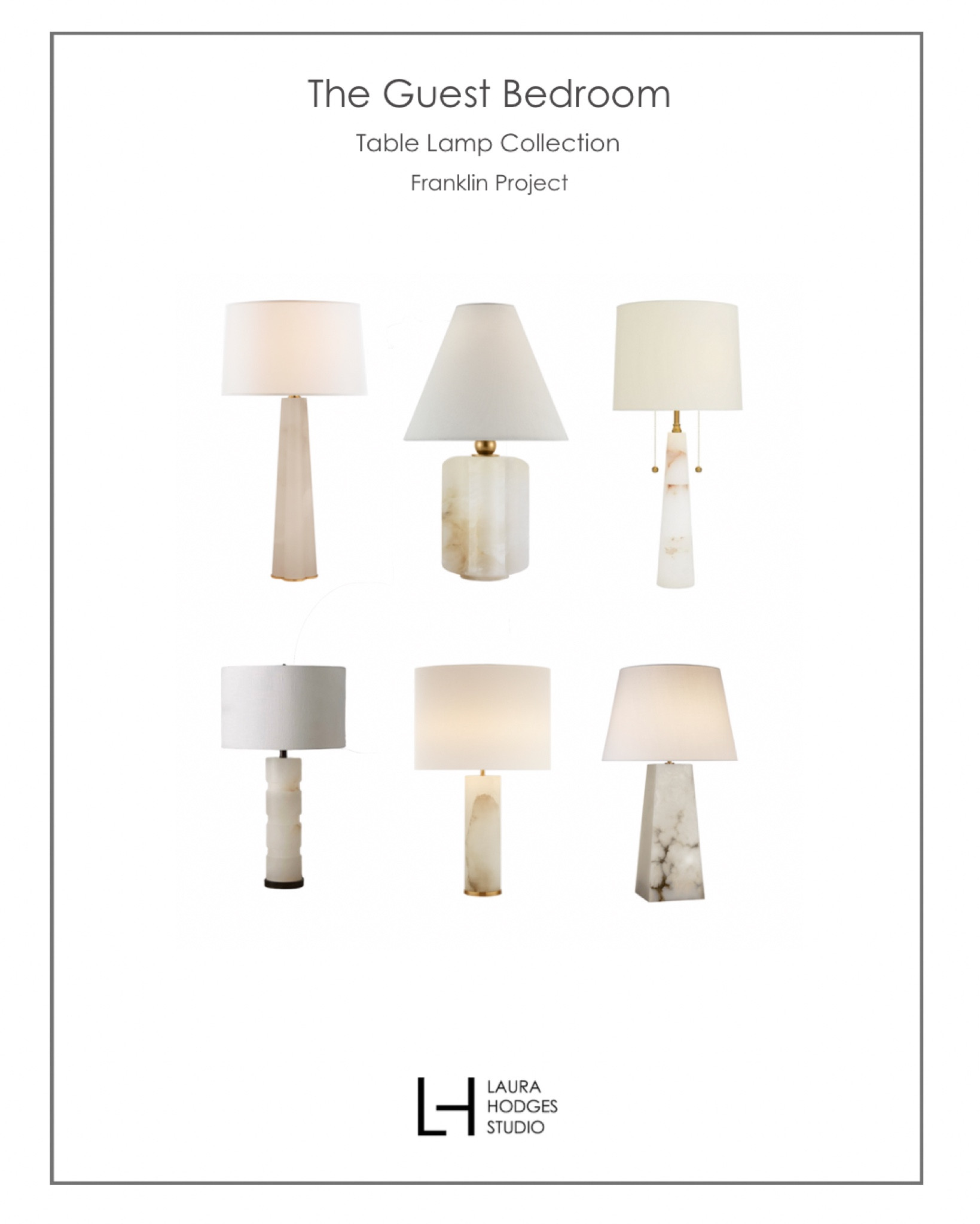 An alabaster lamp always a good idea!