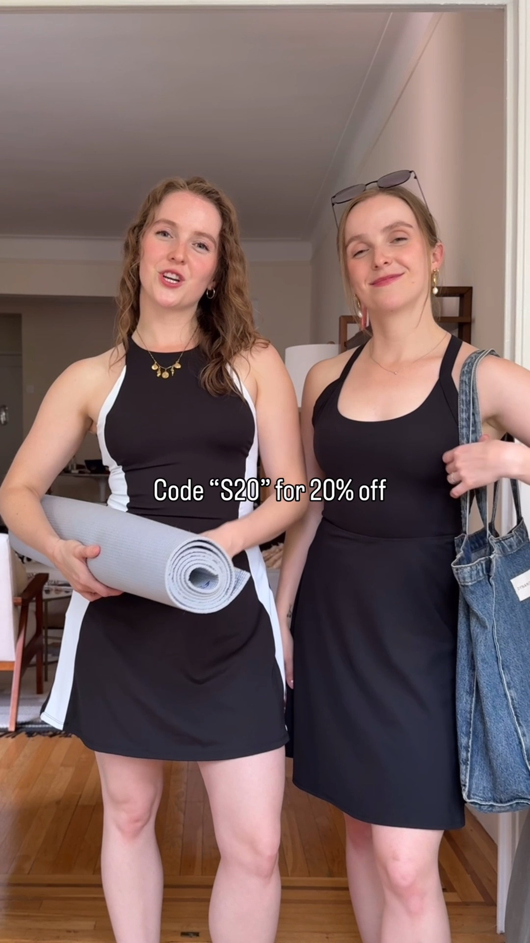 3 little black activewear dresses from @Halara use code s20 for 20% off. All have built in shorts & bras with removable pads We’re 5ft 2 117 lbs
1st dress u neck-small (size up 1) 
2nd freee small (size up 1) longer skirt length
3rd dress xsmall (size up for relaxed fit in hips)

#LTKActive #LTKfitnessgoals #LTKSaleAlert