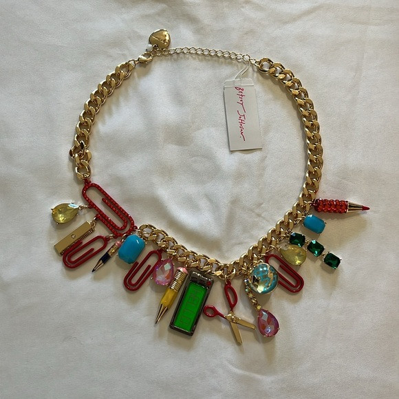 Betsey Johnson Back To School Statement Necklace NWT | Poshmark