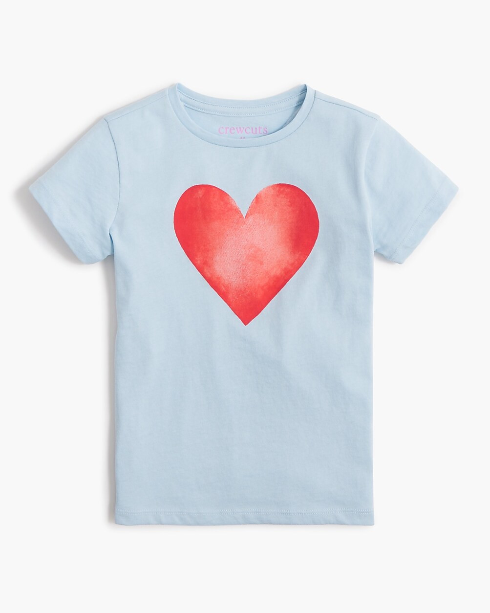 Girls' watercolor heart graphic tee | J.Crew Factory