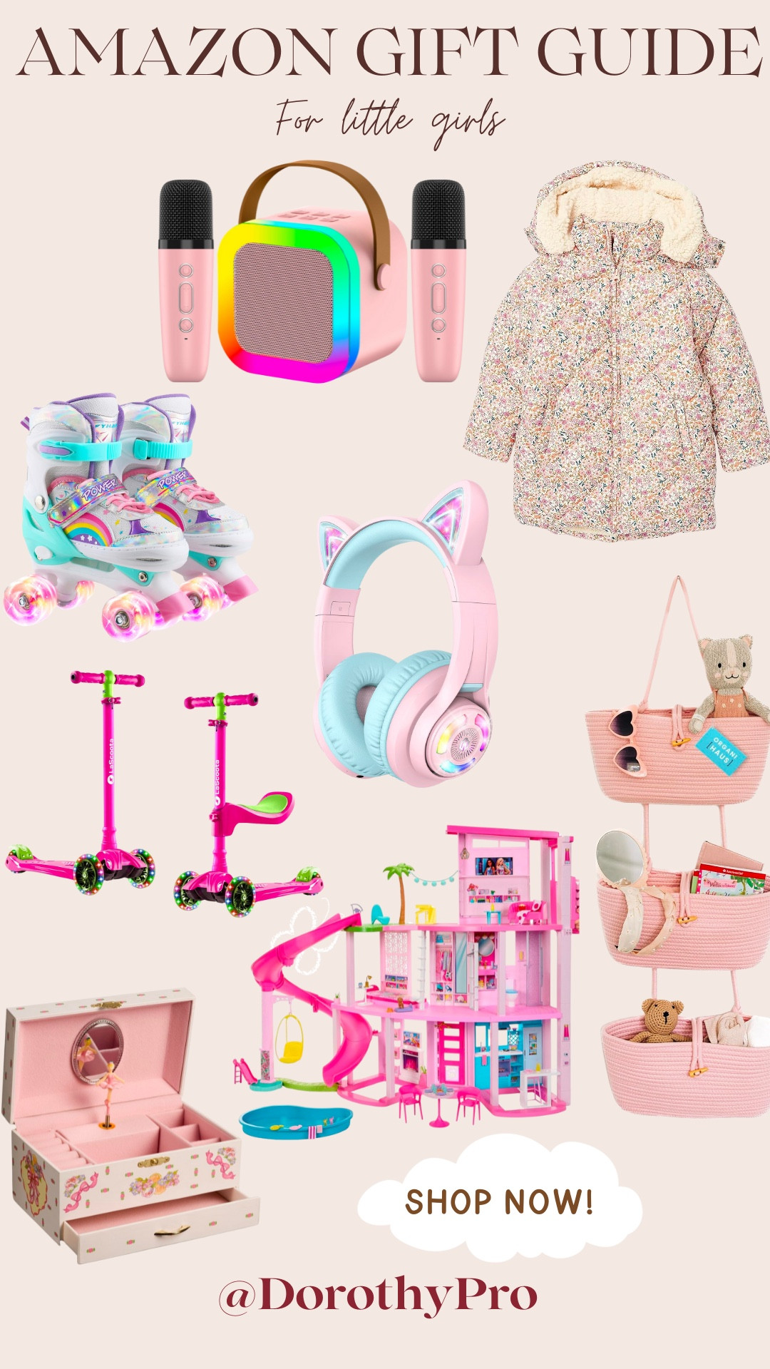 AMAZON GIFT GUIDE FOR GIRLS!! 

So many wonderful gifts! Scooter, karaoke machine, jacket, storage, Barbie, house, dollhouse, jewelry, box, roller skates! 

#LTKHoliday #LTKsalealert #LTKGiftGuide