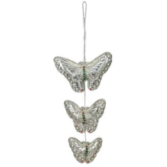 3 Silver Butterflies Ornament | Bloomingdale's (US)