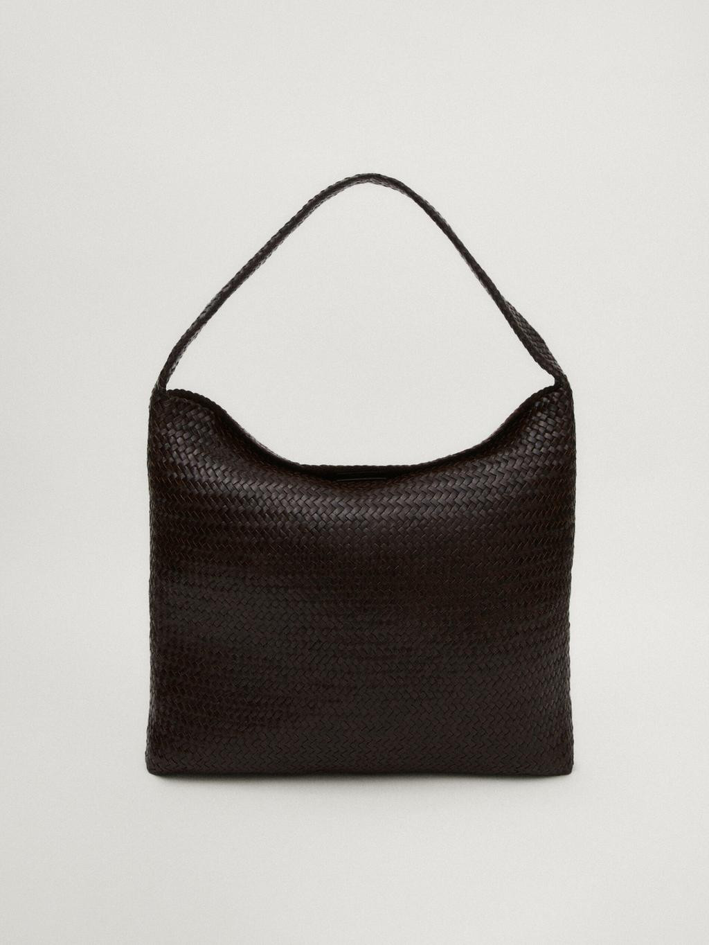 Woven nappa leather bag | Massimo Dutti US