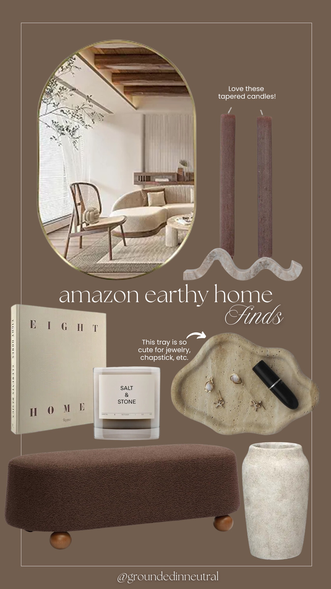 Amazon earthy home finds. How pretty is this mirror? ✨

Amazon home finds, mirror, coffee table book, jewelry tray, bench 

#LTKStyleTip #LTKFindsUnder100 #LTKHome