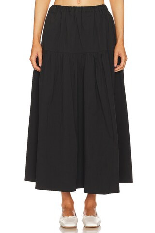 MAJORELLE Carolyn Midi Skirt in Black from Revolve.com | Revolve Clothing (Global)