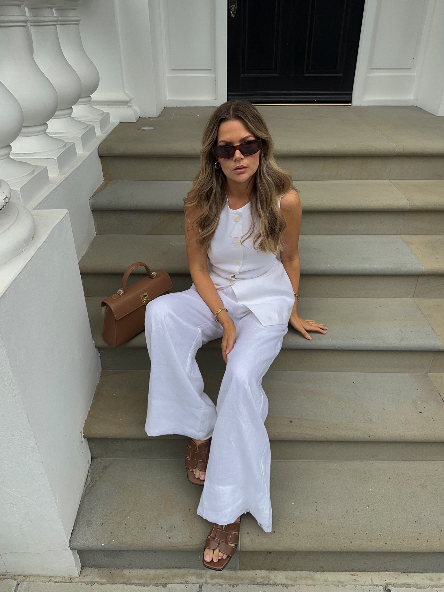 Linen waistcoat suit, white linen suit, summer waistcoat. Summer outfit, linen trousers, white linen trousers, chic outfit, summer look. All white look.

#LTKeurope #LTKuk #LTKstyletip