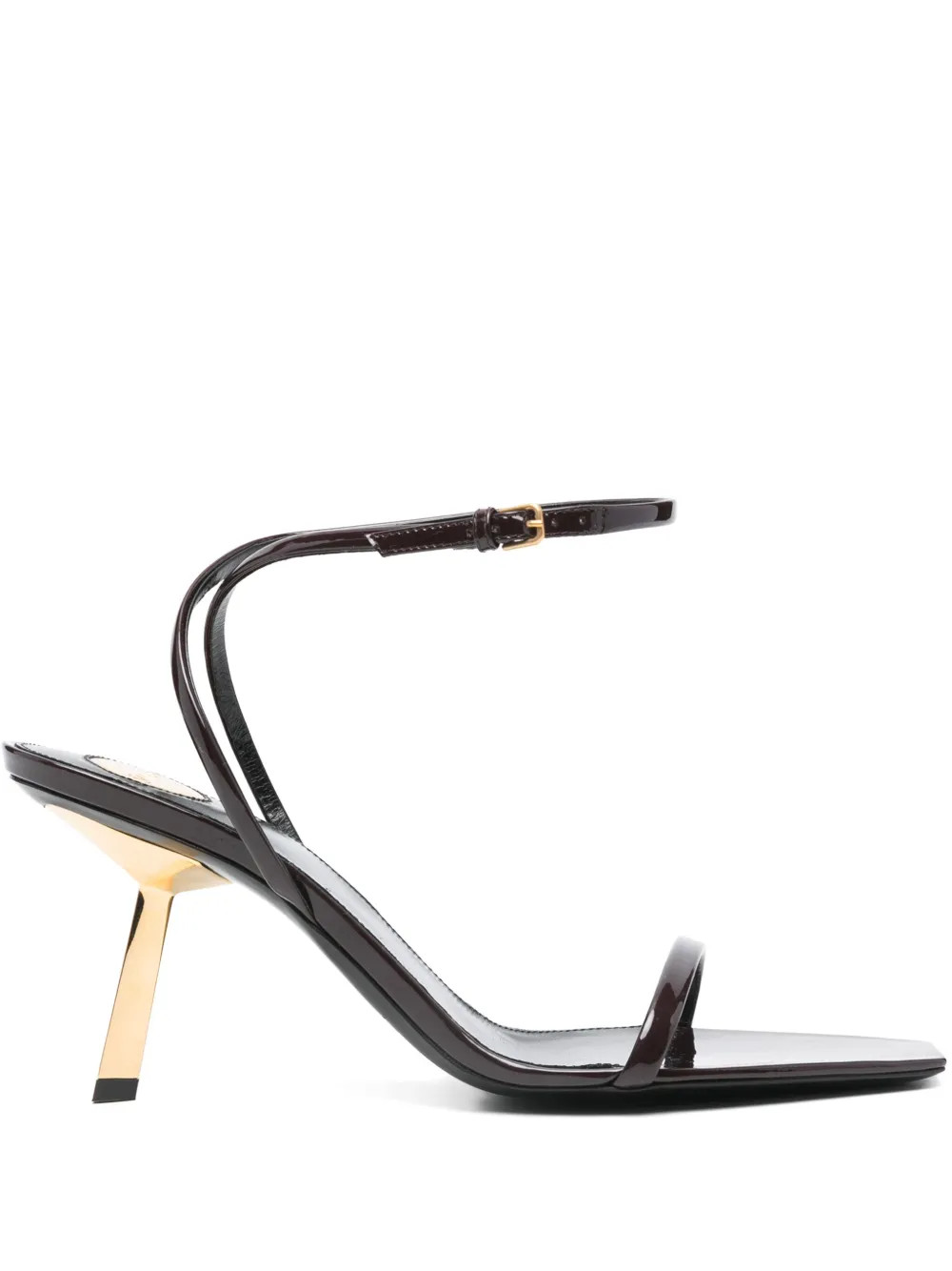 Saint Laurent 75mm Lee sandals - Brown | Farfetch Global