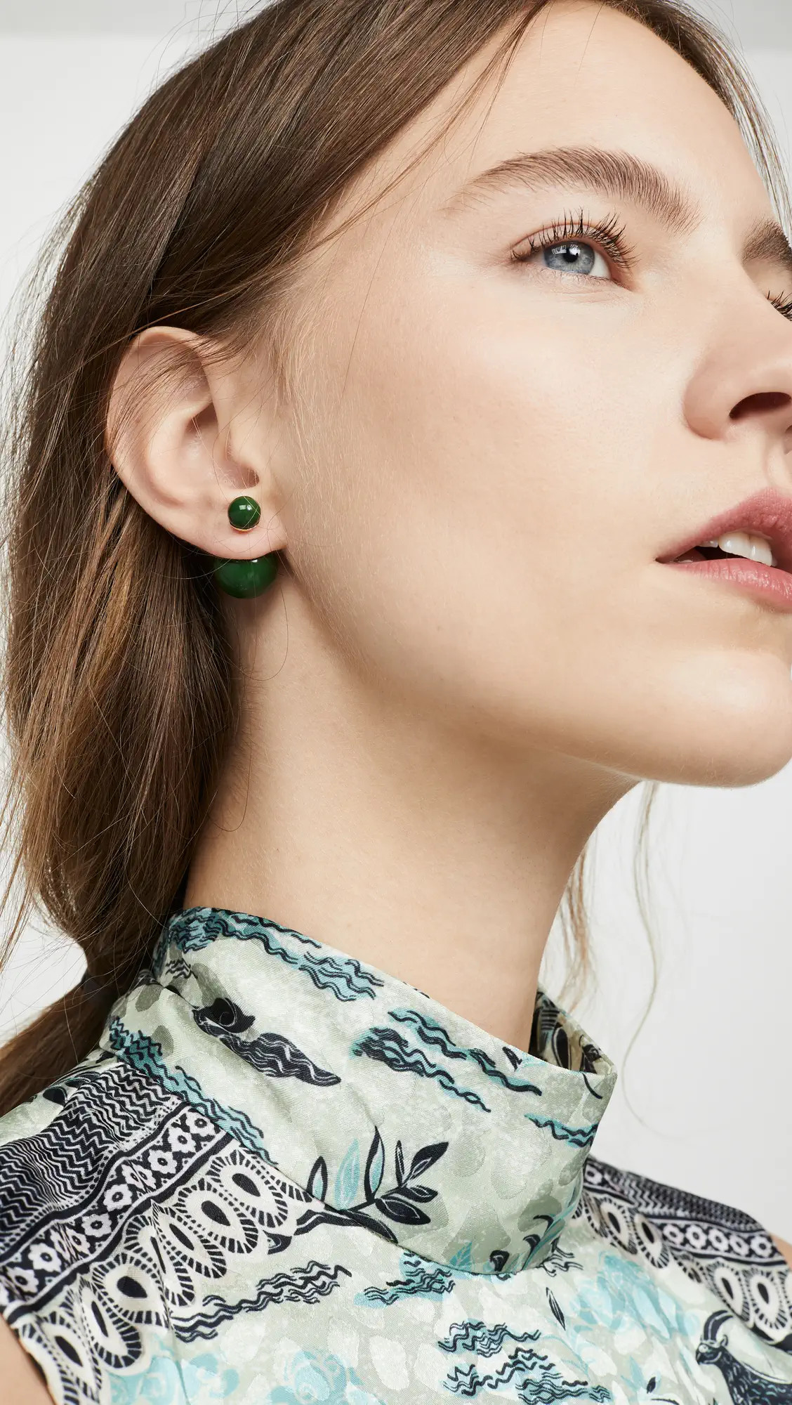 SHASHI Verde Double Ball Earrings | Shopbop | Shopbop