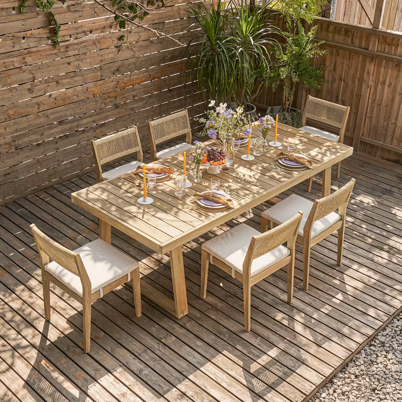 Rio Outdoor Teak Build-Your-Own Dining SetSale | Castlery US
