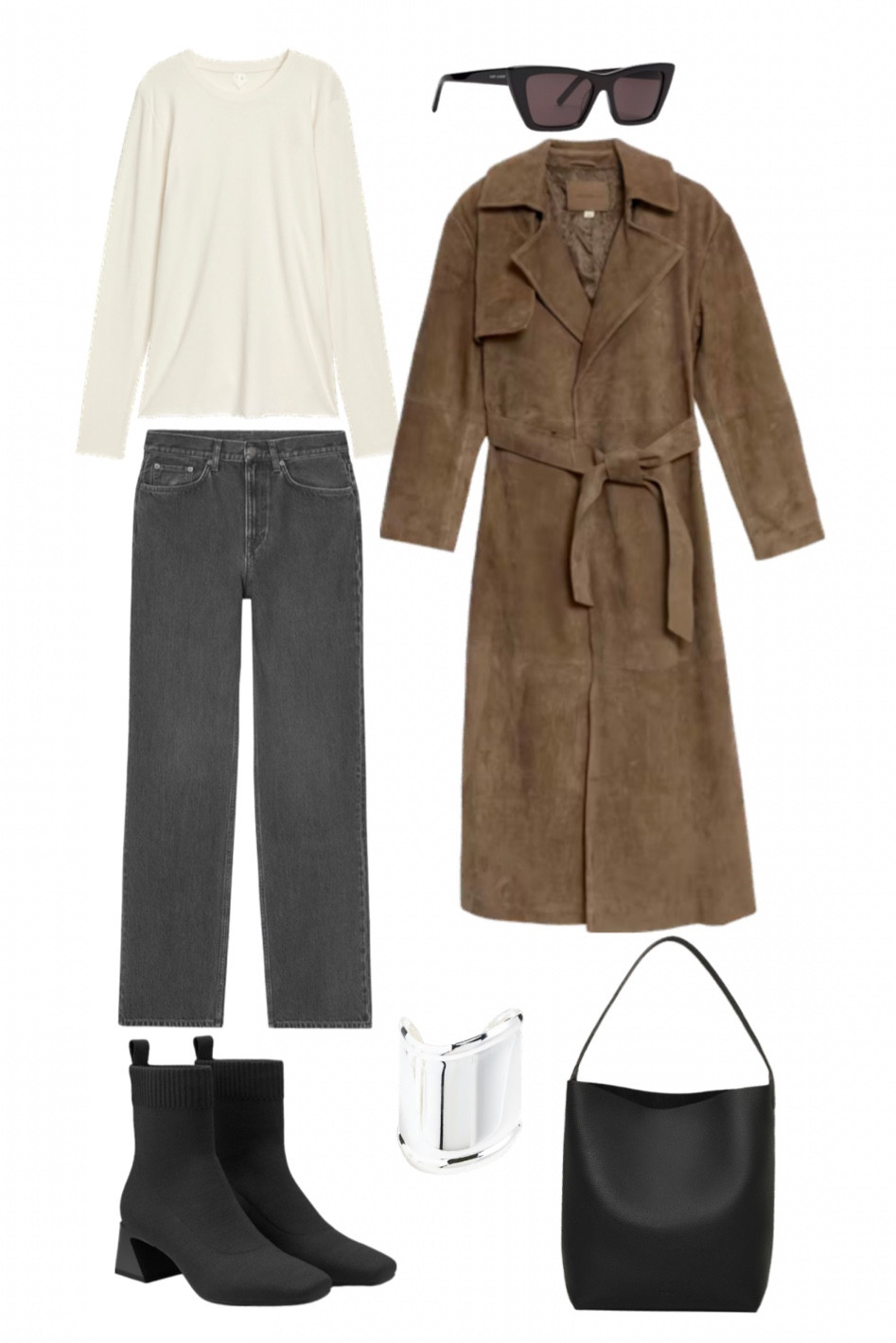 Suede trench coat outfit with ankle boots - casual chic effortless 

#LTKuk #LTKeurope #LTKautumn