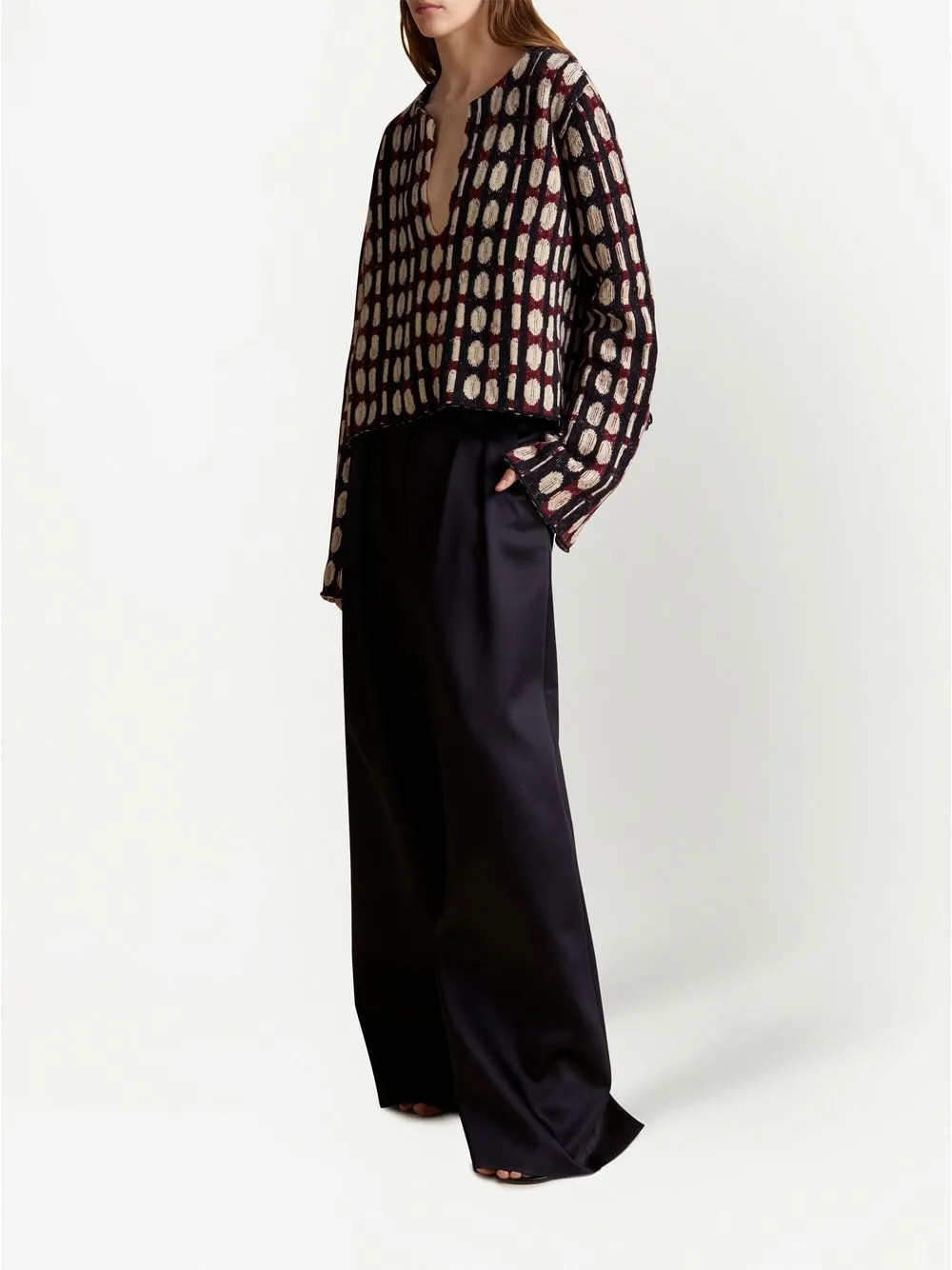 New SeasonKHAITEThe Willow jacquard jumper | Farfetch Global