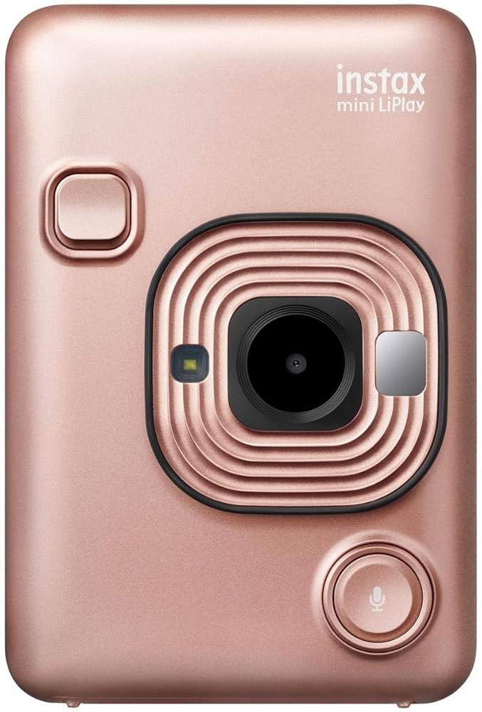 Fujifilm Instax Mini Liplay Hybrid Instant Camera - Blush Gold | Amazon (US)