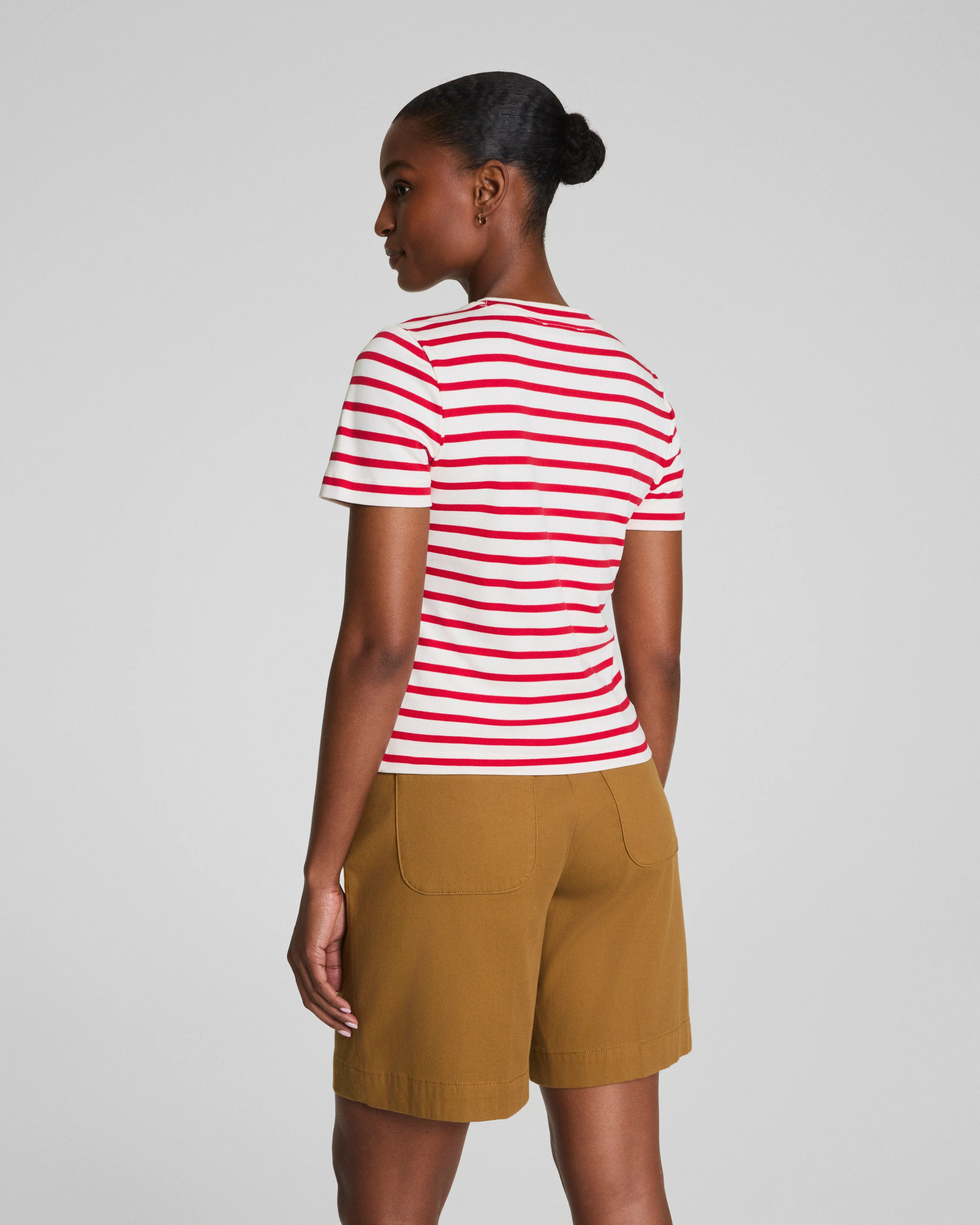 Cotton Crew Tee – Breathable, Classic Fit | SPANX | Spanx