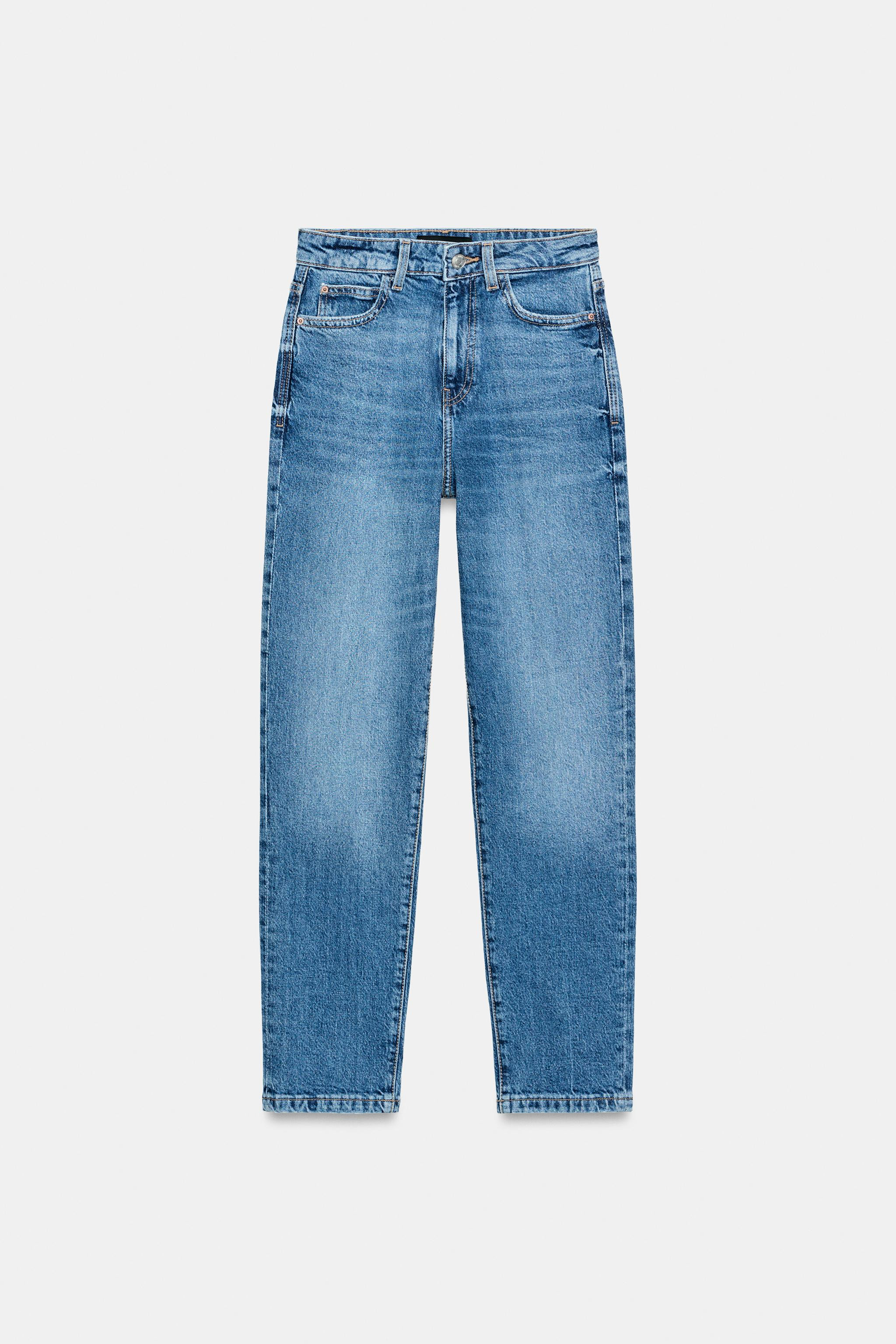 Z.01 MOM FIT HIGH WAIST IRONED CREASE JEANS | Zara US
