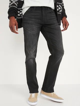 Straight 360° Stretch Black Performance Jeans for Men | Old Navy (US)