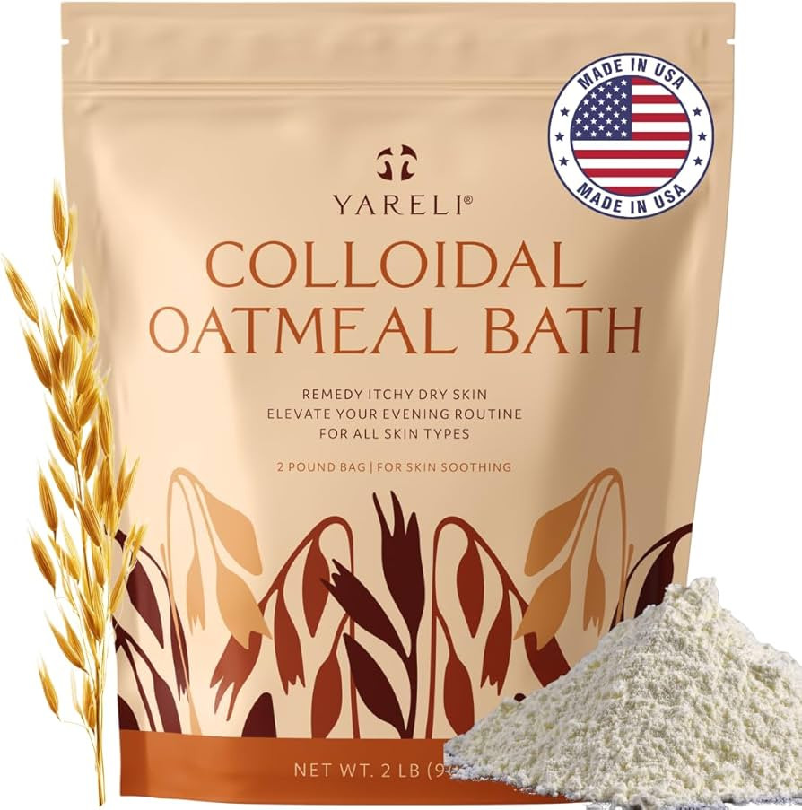 Colloidal Oatmeal, 2lb (32oz), Bath Powder for Relief of Dry Itchy Skin Due to Eczema and Psorias... | Amazon (US)