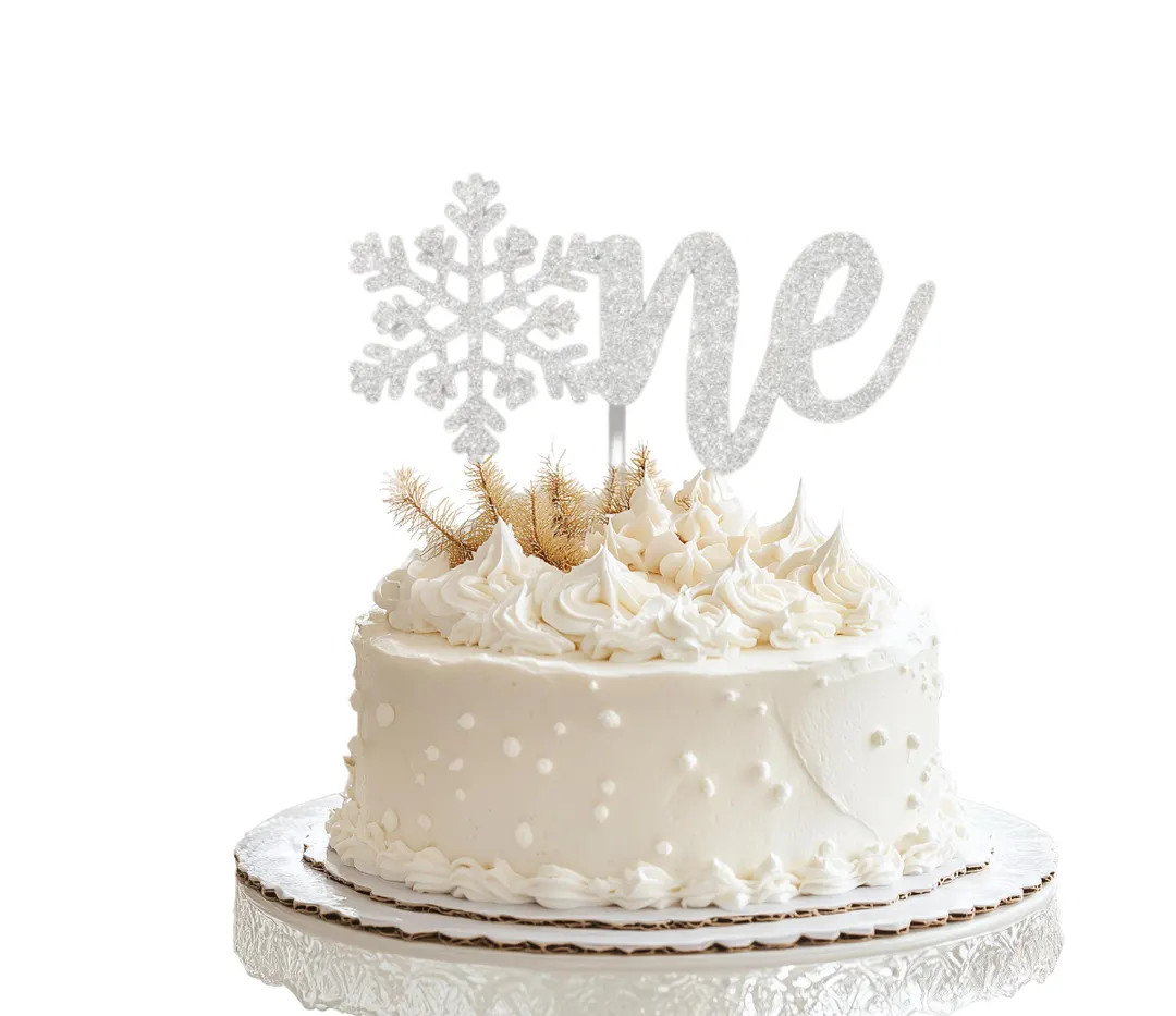 Snowflake Winter 1st Birthday Cake topper/Snow Much Fun Birthday/ Holiday 1st Birthday/Winter Par... | Etsy (US)
