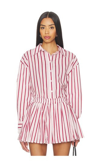 Line & Dot Vivee Shirts in Pink. - size M | Revolve Clothing (Global)
