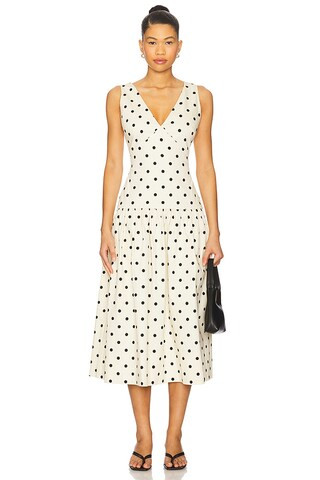 L'Academie by Marianna Polina Midi Dress in Maude Dot from Revolve.com | Revolve Clothing (Global)