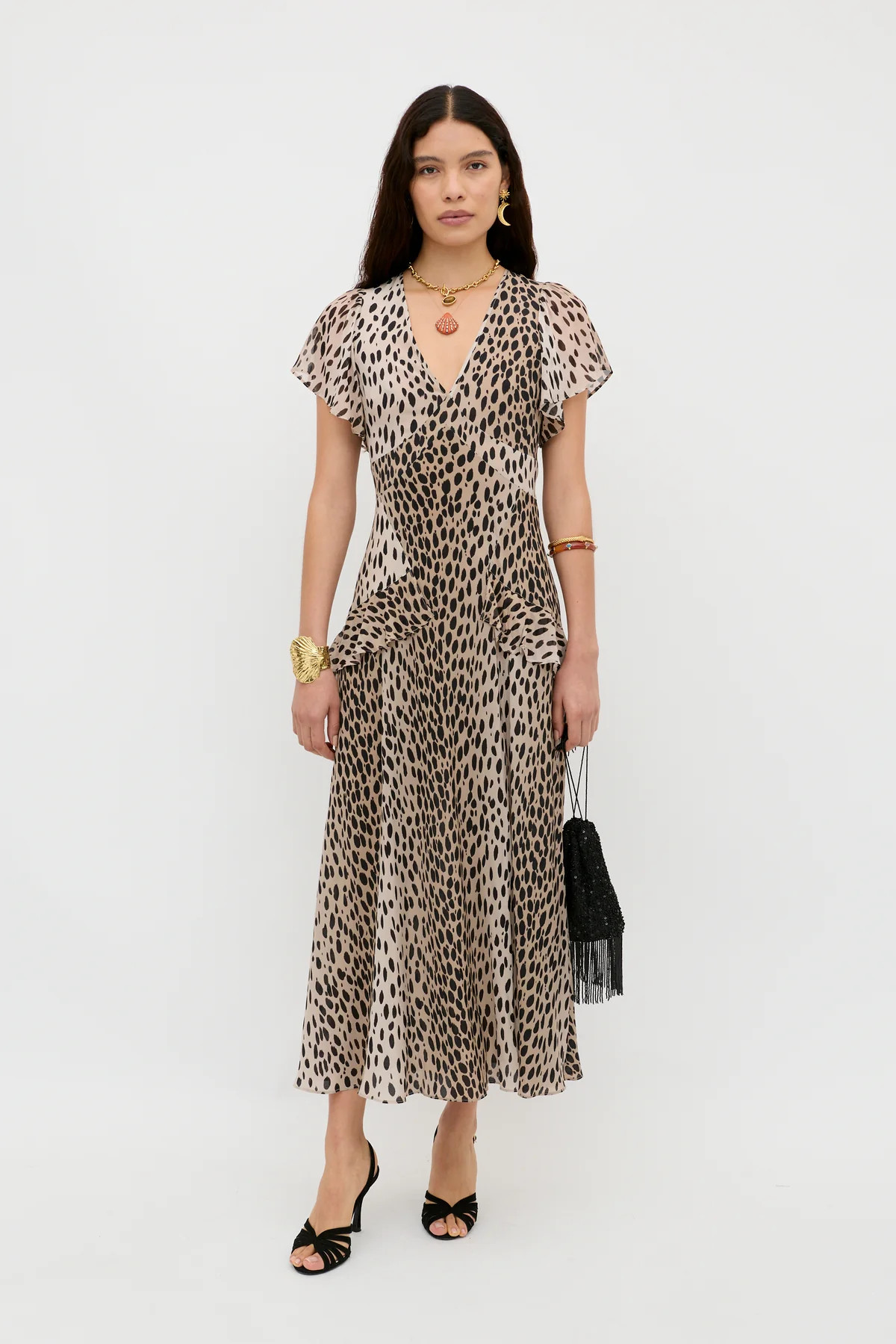 Evie - Antelope Spot Black | Rixo