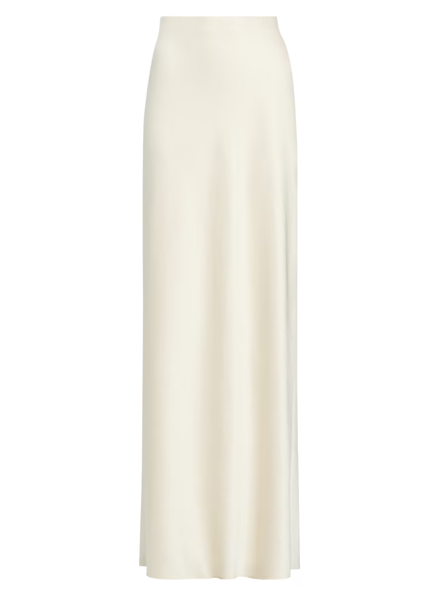 Satin Bias Column Maxi Skirt | Saks Fifth Avenue
