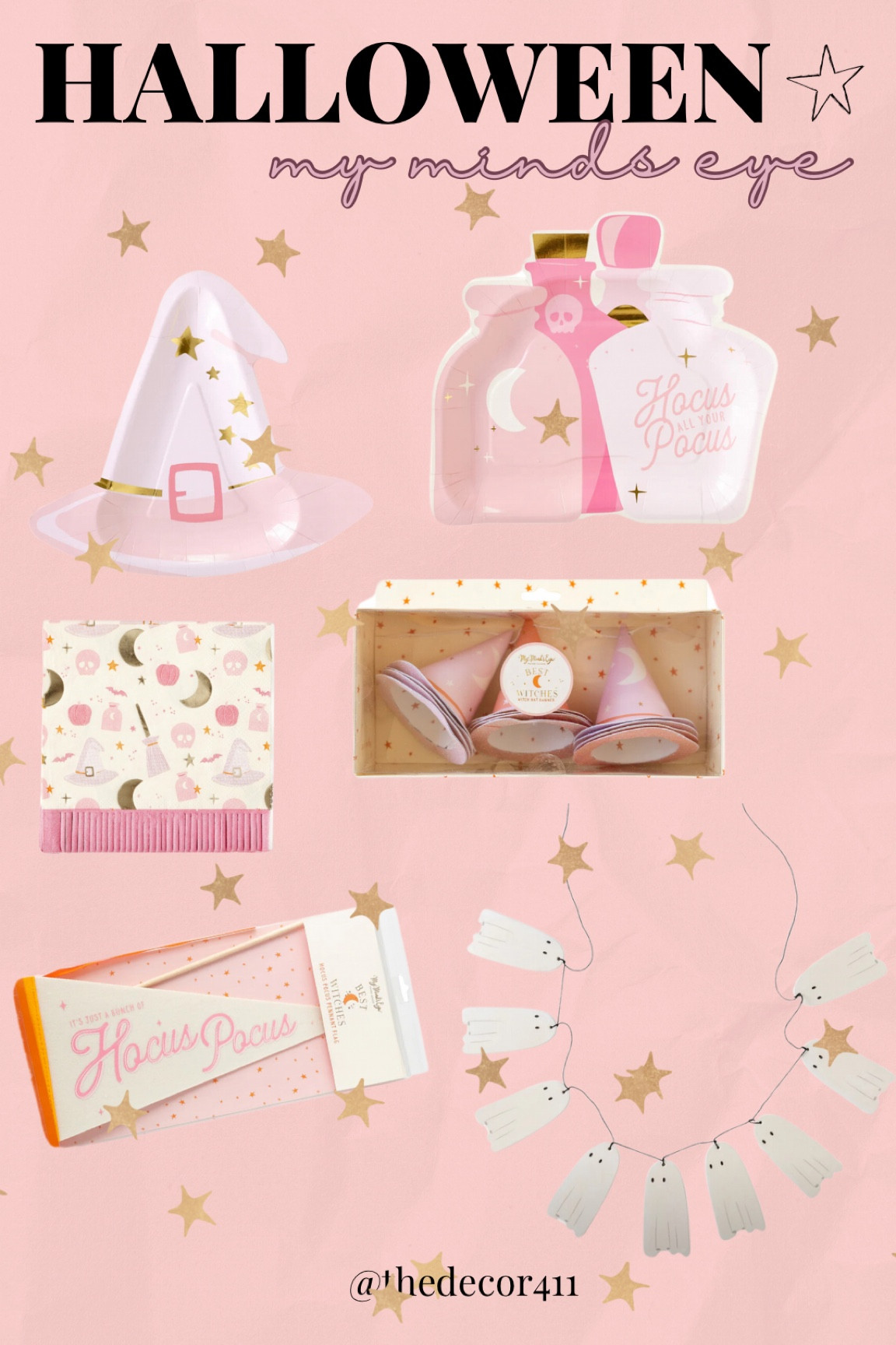 My minds eye has so many good halloween collections out! This hocus pocus collection is adorable! Pink hocus pocus party - ghost banner - pink halloween - ghost plates - halloween party - halloween kids party 

#LTKSeasonal #LTKParties #LTKFindsUnder50
