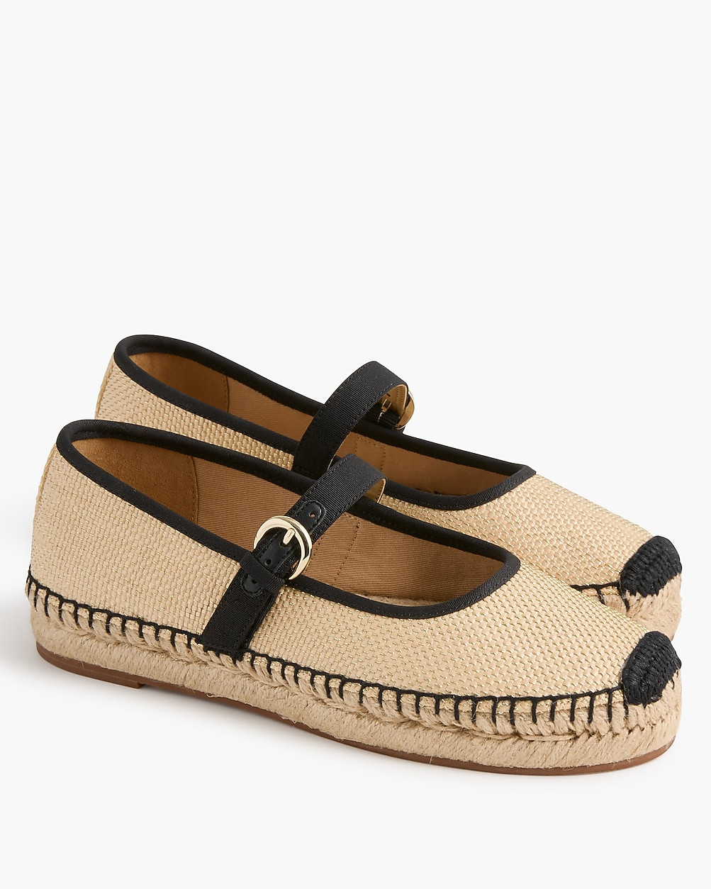 Woven metallic espadrille Mary Janes | J.Crew Factory