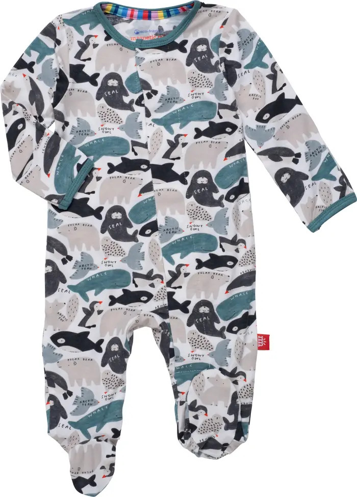 Seas & Greetings Floral Print Footie | Nordstrom Rack