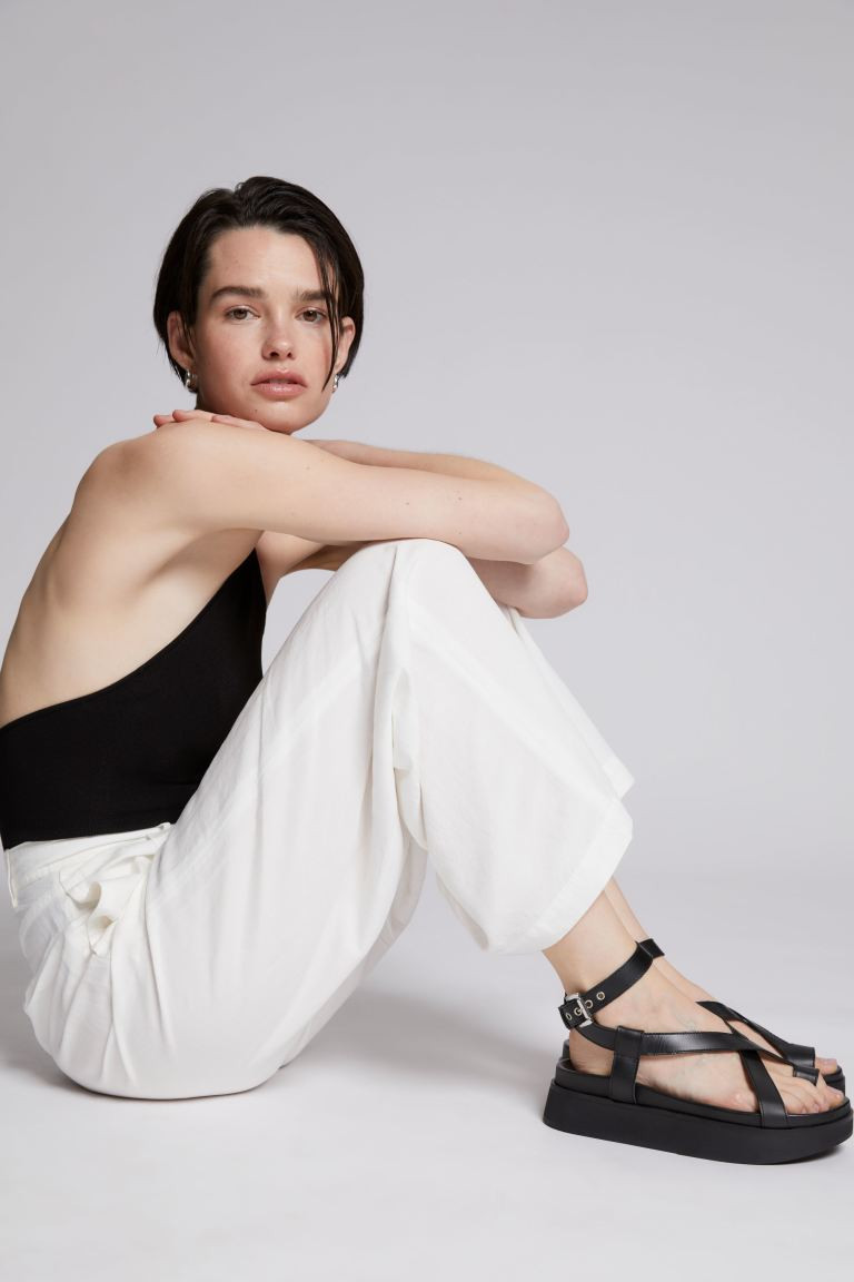 Chunky Leather Sandals | H&M (UK, MY, IN, SG, PH, TW, HK)