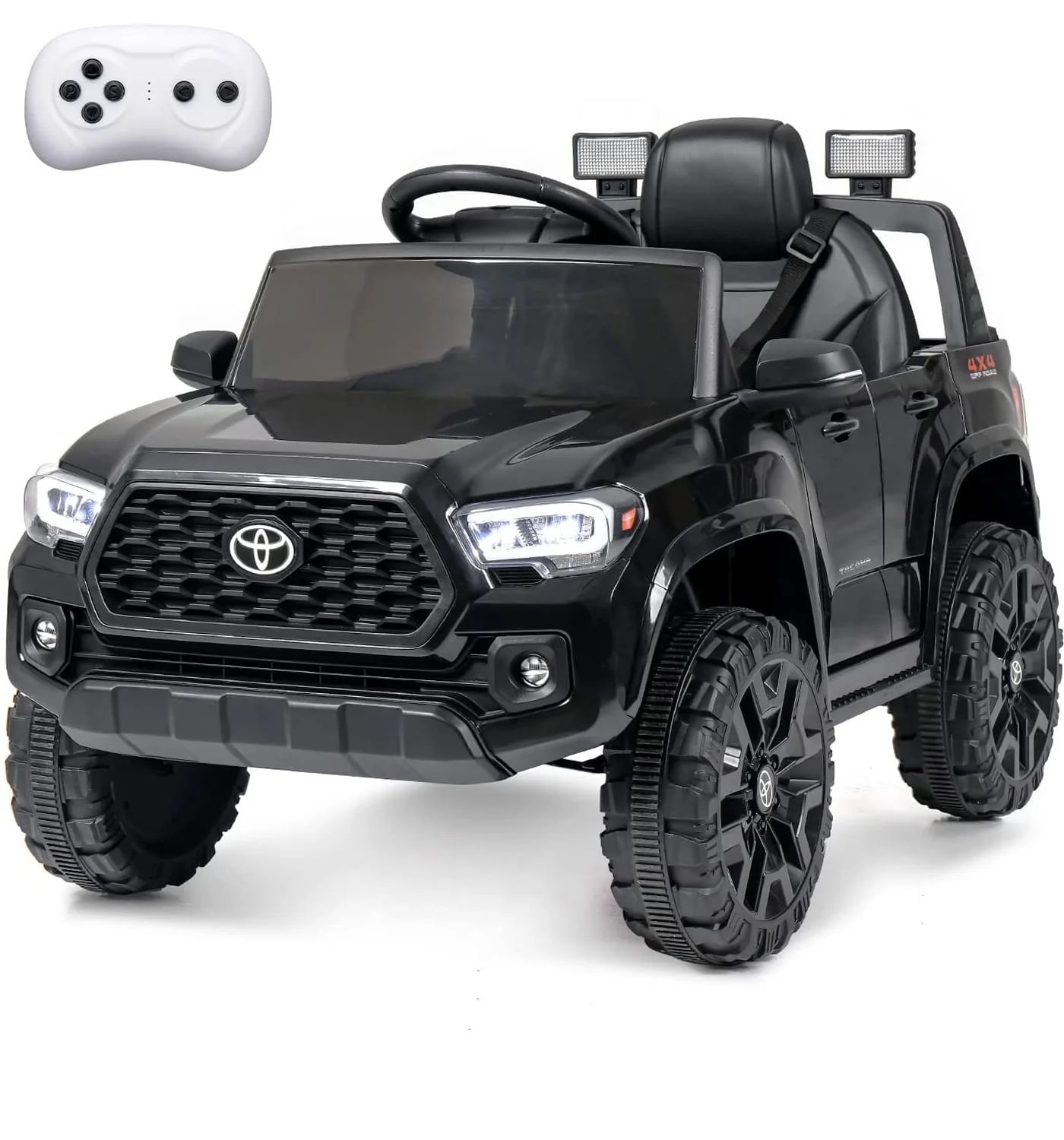 Toyota Tacoma Ride on Cars for Boys, 12V Powered Kids Ride on Cars Toy with Remote Control, Black... | Walmart (US)