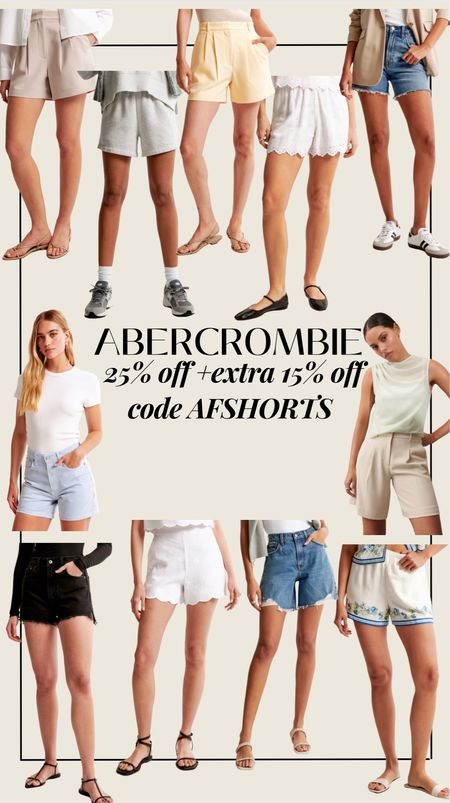 Abercrombie shorts 25% off + extra 15% off code AFSHORTS

#LTKSeasonal #LTKStyleTip #LTKSaleAlert