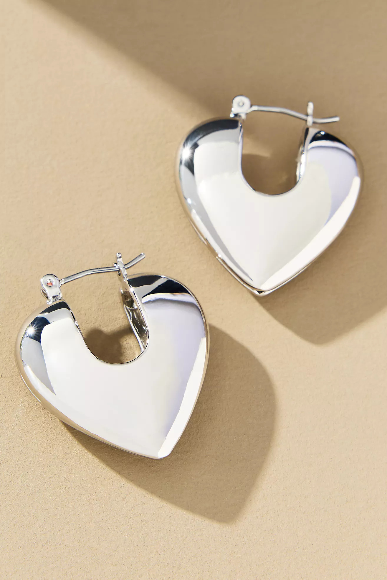 Puffy Heart Huggie Hoop Earrings | Anthropologie (US)