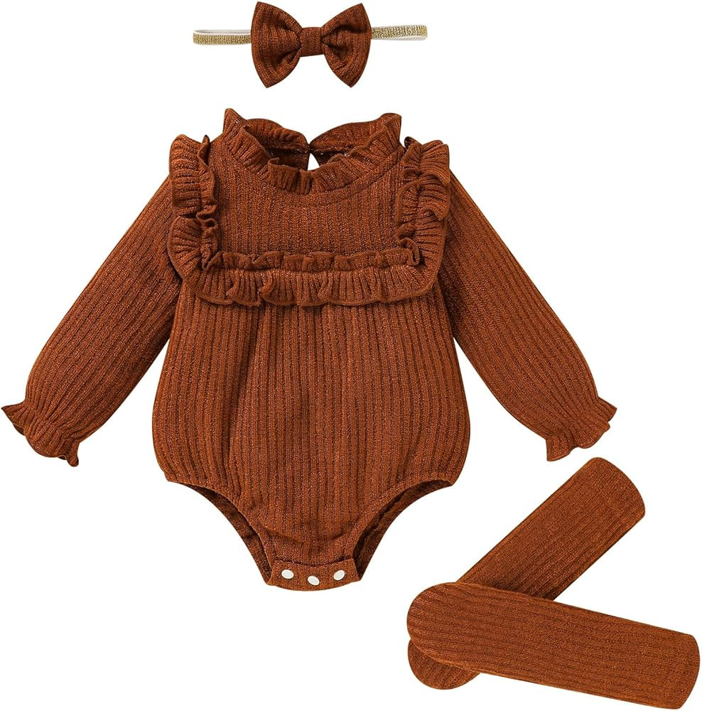 GRNSHTS Newborn Baby Girl Ruffle Rompers Toddler | Amazon (US)