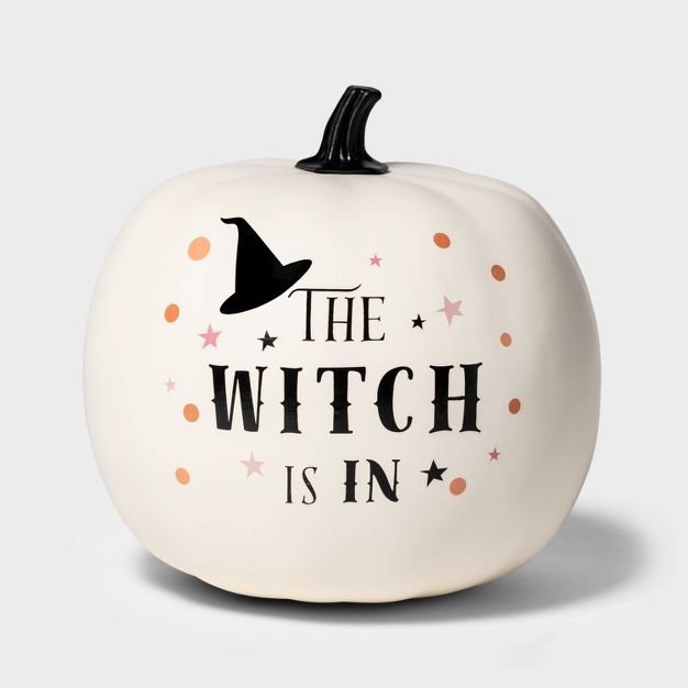You Put a Spell on Me "The Witch is In/Out" Halloween Decorative Foam Pumpkin - Hyde & EEK! Bouti... | Target