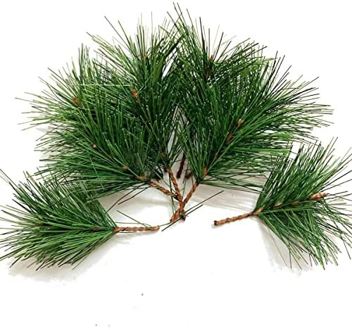 JK-GMTE Green Plants Pine Needles Artificial Pine Needles Branches Fake Pine Picks for Christmas Gar | Amazon (US)