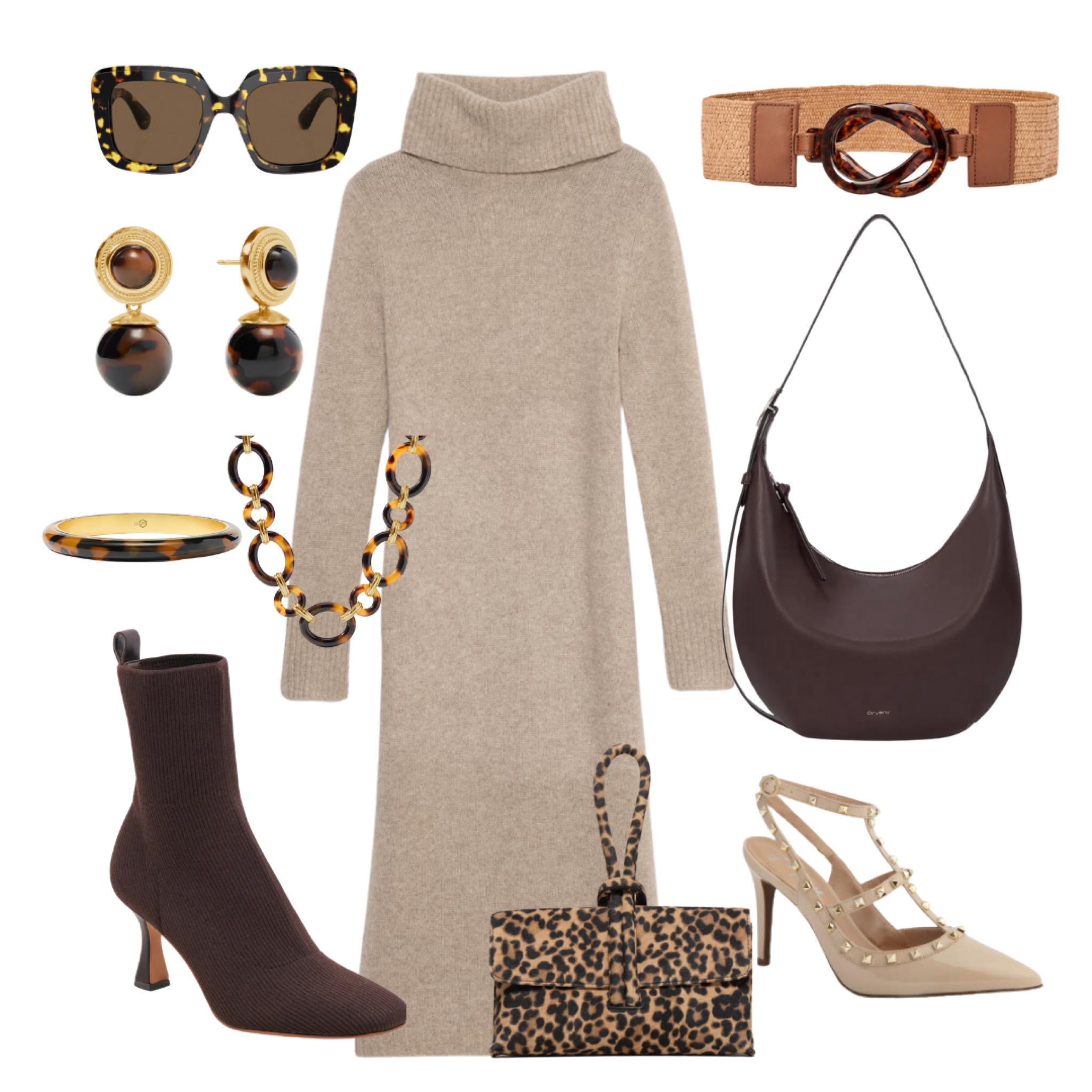 All we van think of when we saw this dress was this is a great dress to wear on Thanksgiving… which is right around the corner!!!

We styled this beautiful dress in a couple of ways so you could see how versatile this dress is!!!