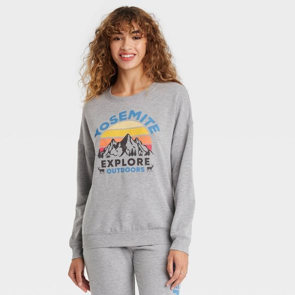 Women's Yosemite Graphic Sweatshirt - Gray | Target