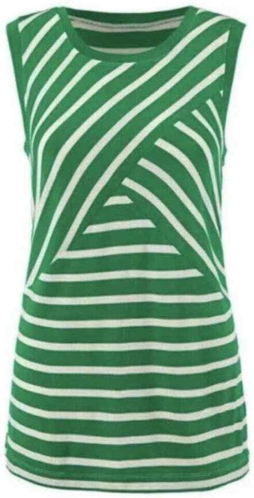 Cabi Green White Striped Knit Top | Amazon (US)