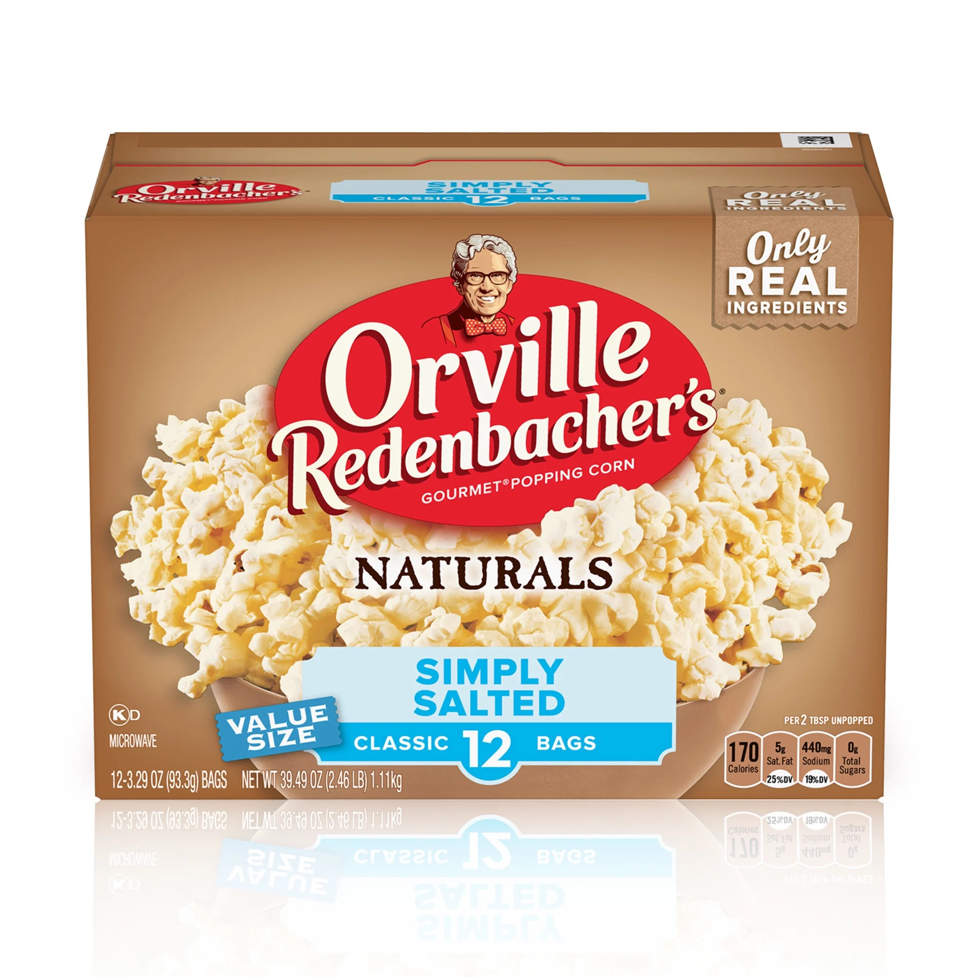 Orville Redenbacher’s Naturals Simply Salted Popcorn, Microwave Popcorn, 12 Count | Walmart (US)