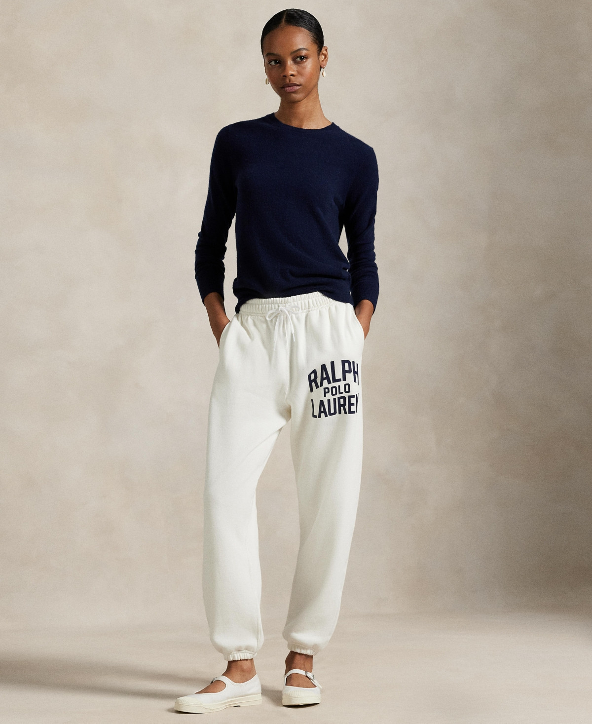 Polo Ralph Lauren Women's Logo Fleece Drawstring Sweatpant - Nevis | Macy's