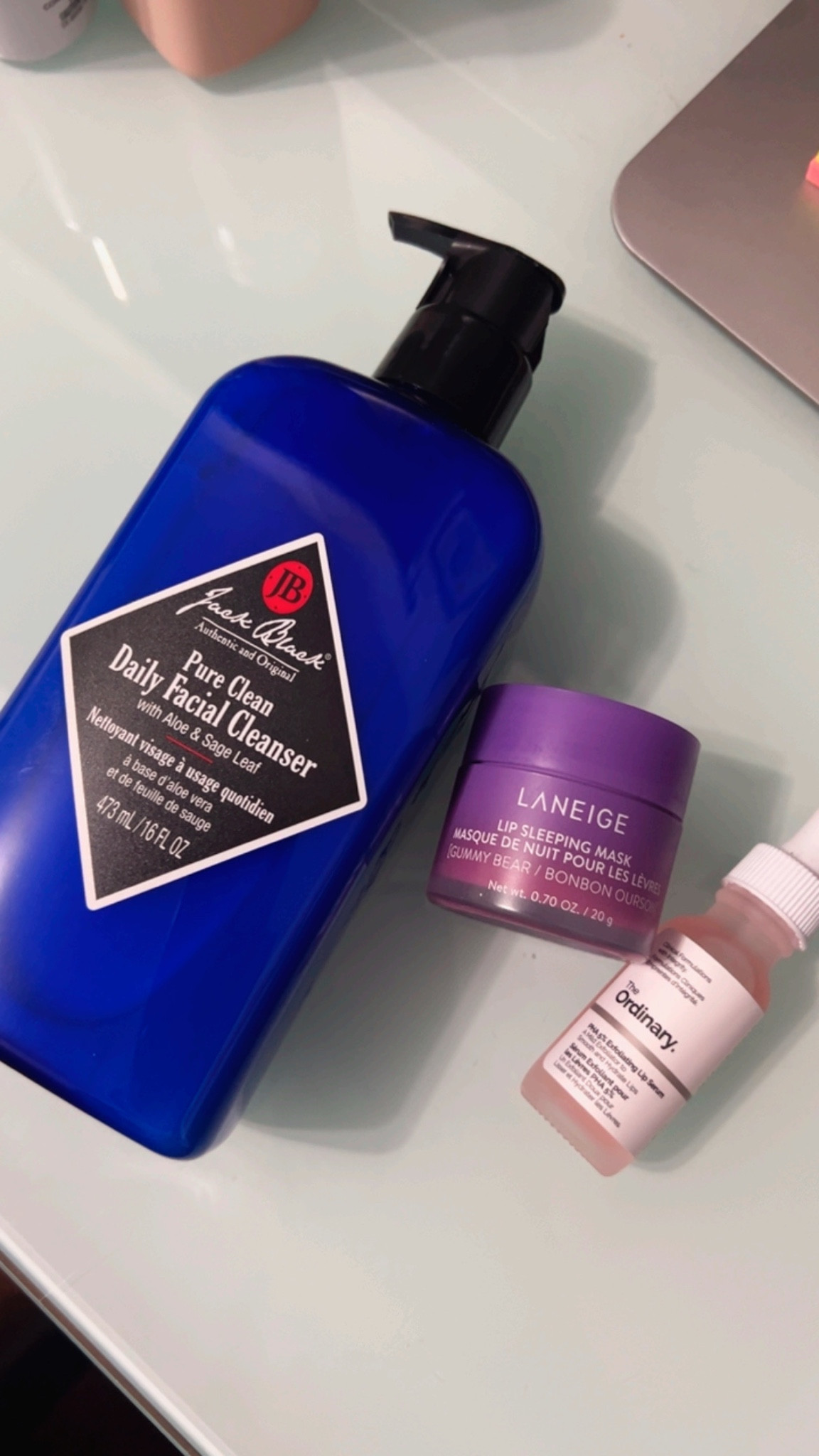 Sephora pick up for me and my son! Jack Black Facial Cleanser, The Ordinary Lip Serum, & Laniege Lip Mask 

#LTKBeauty #LTKMens #LTKFindsUnder50