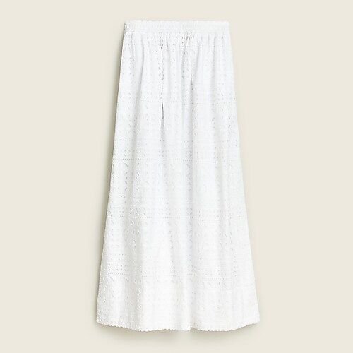 Side-slit maxi skirt in eyelet | J.Crew US