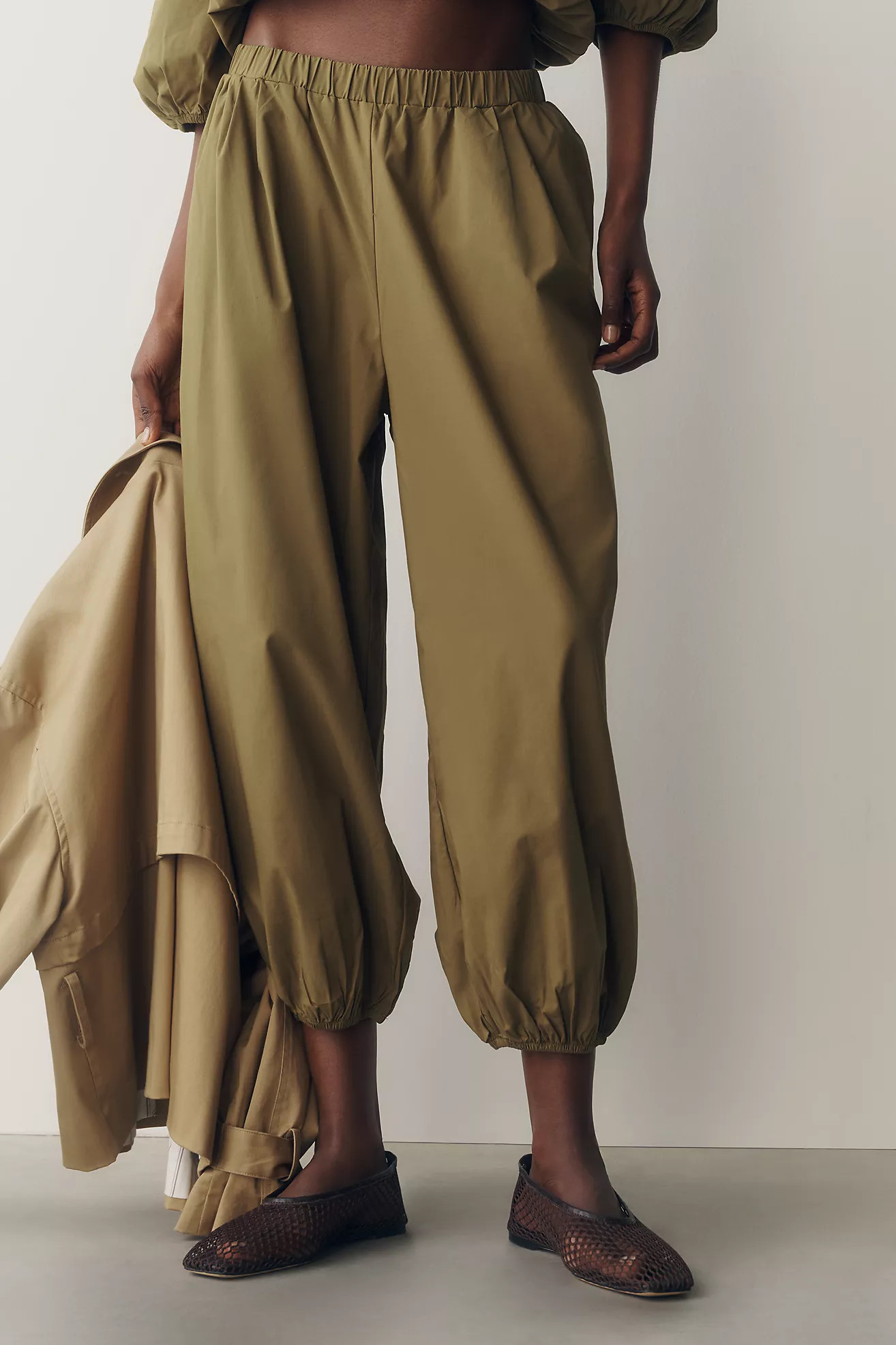 Daily Practice Cropped Bubble Pants | Anthropologie (US)