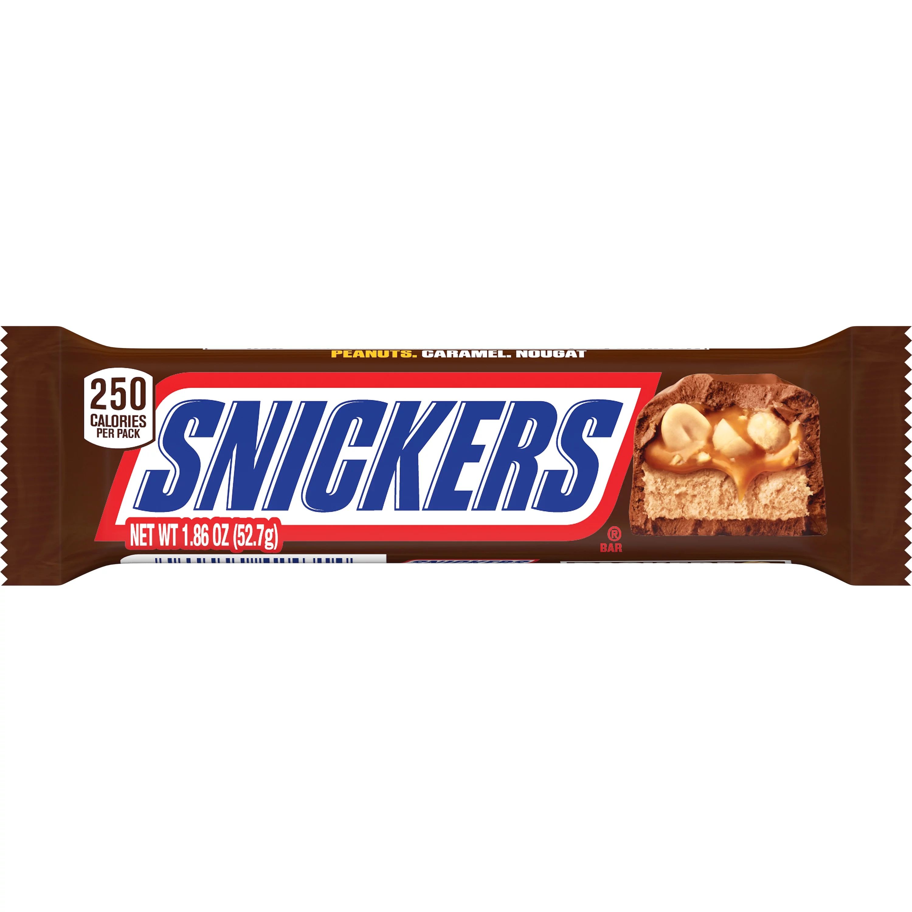 Snickers Full Size Chocolate Candy Bar - 1.86 oz Bar | Walmart (US)