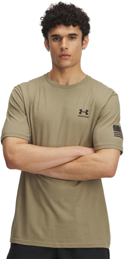 Under Armour Men's Freedom Flag Short Sleeve T Shirt | Amazon (US)