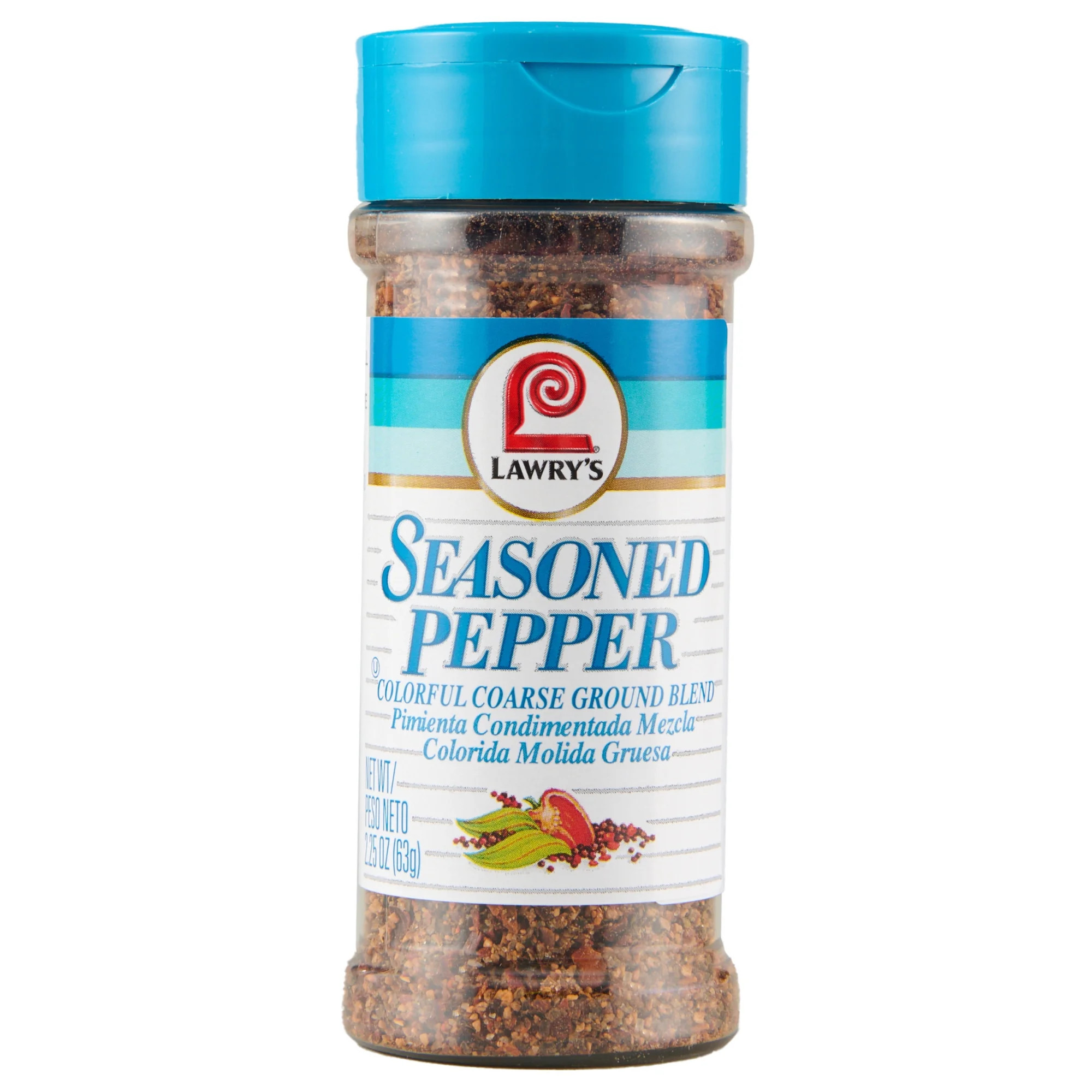 Lawry's Kosher Colorful Coarse Ground Blend Seasoned Pepper, 2.25 oz Bottle | Walmart (US)